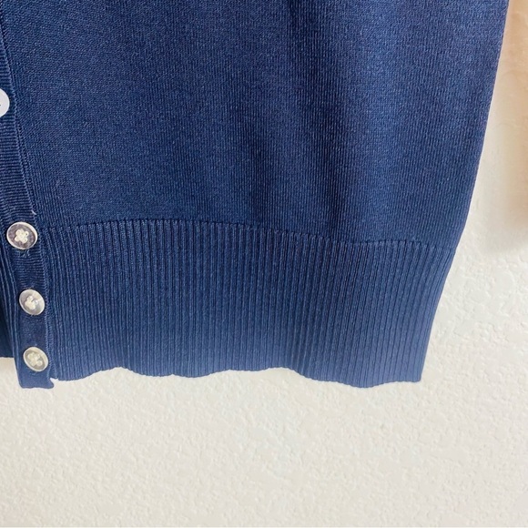 Ann Taylor Bottom Down Blue Cardigan Size: Medium - Picture 6 of 6